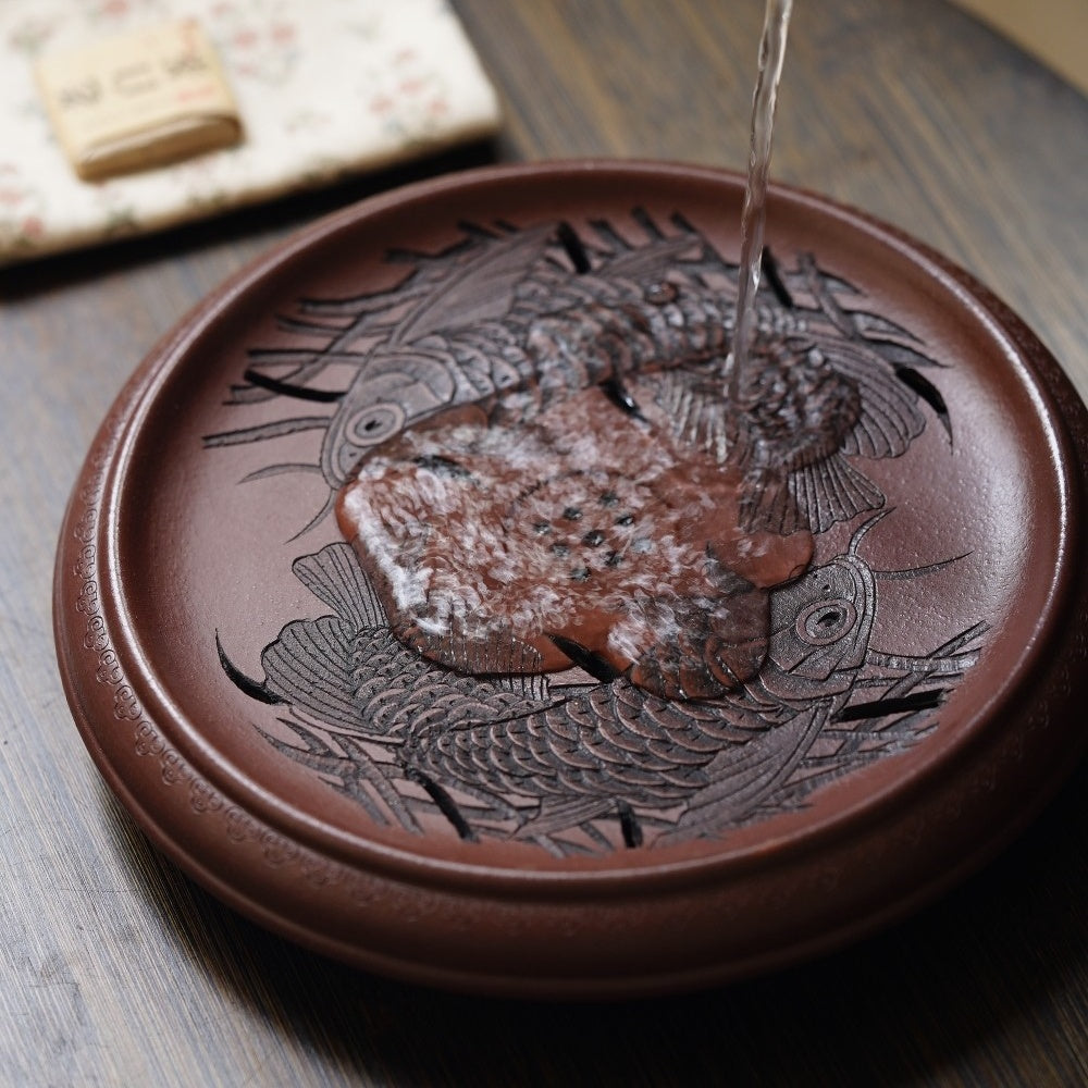 Jin Yu Man Tang - Yixing Handmade Dry Bubble Tray 江苏宜兴