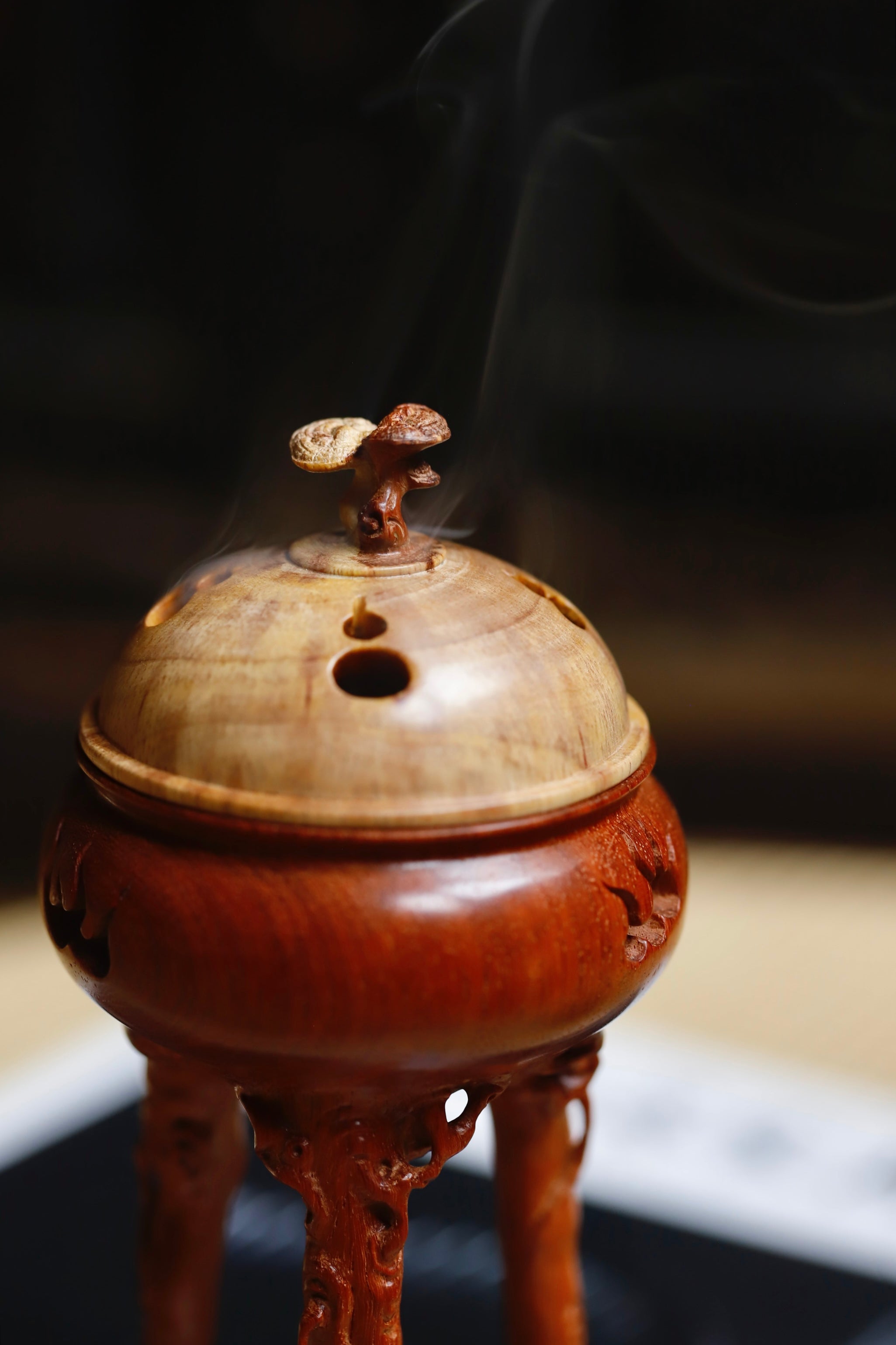 Fu Gui Mian Chang - Wood Sculpture zycschina