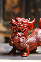 Zhao Cai Qi Lin - Wood Sculpture zycschina