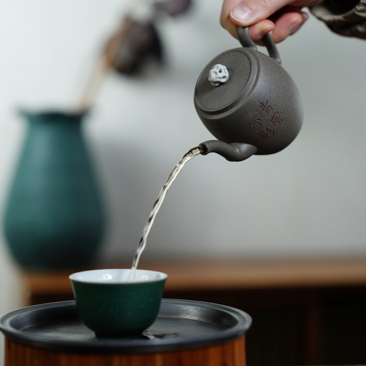 Qing Zhu 160cc - Yixing Handmade Teapot.