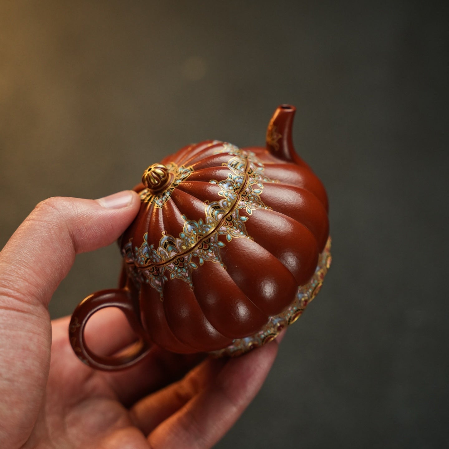 Jin Wen Pan Hu 160cc - Yixing Handmade Teapot.