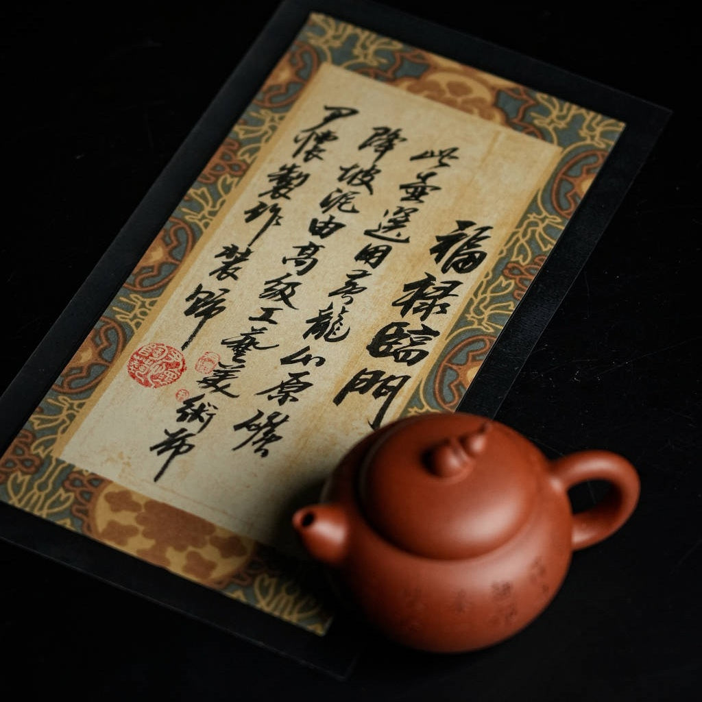 Fu Lu Lin Men 150cc - Yixing Handmade Teapot.