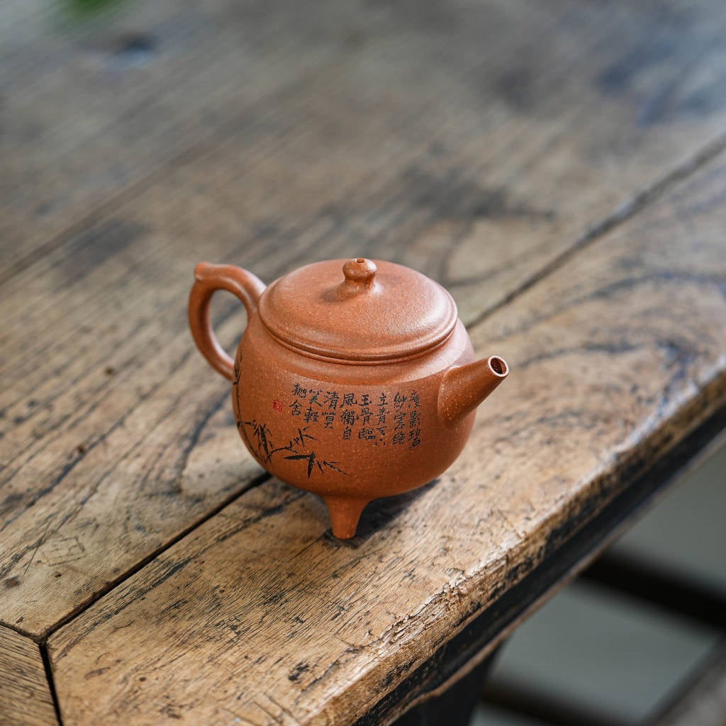 San Zu Ru Ding 180cc - Yixing Handmade Teapot.