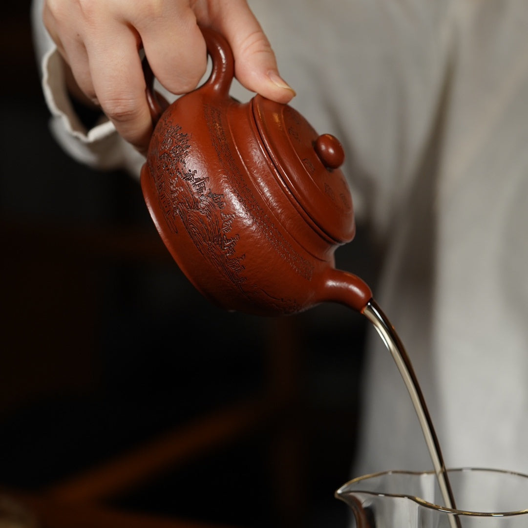 Shuang Xian Fang Gu 280cc - Yixing Handmade Teapot.