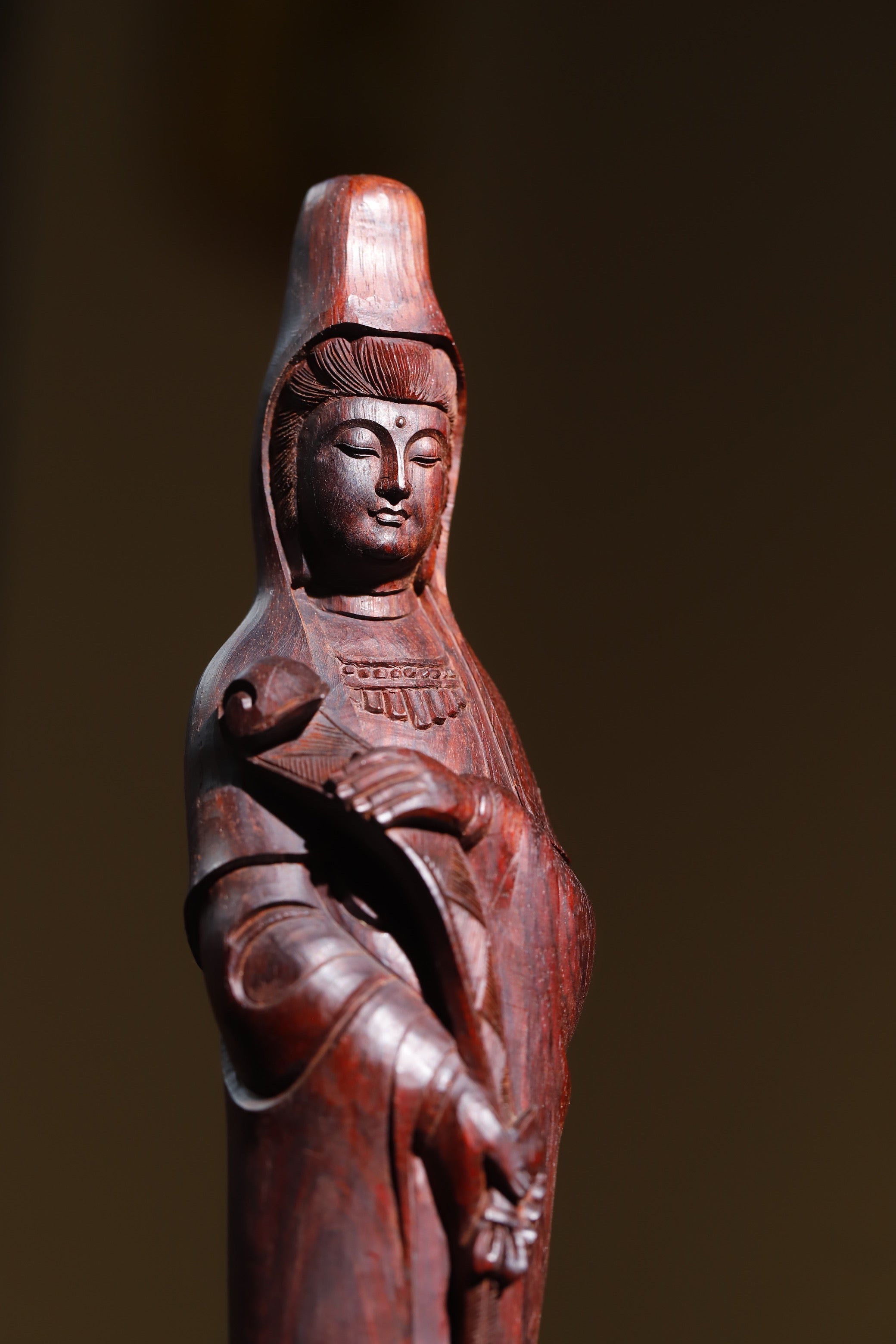 中国の木彫刻 中国古玩 中国古美術 一刀彫り 彫刻 木彫り 福禄寿 1980年代 KTT702