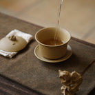 Tai Hu Shi 200cc - Yixing Handmade Gaiwan.