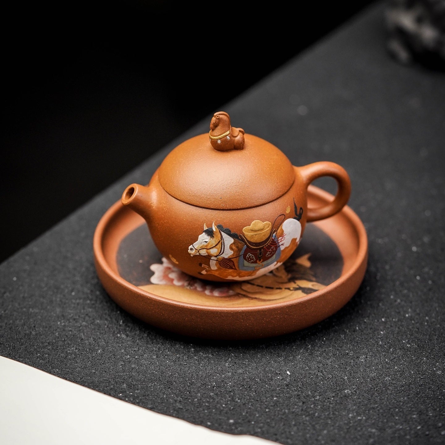 Ma Shang Lai Cai 120cc - Yixing Handmade Teapot 江苏宜兴