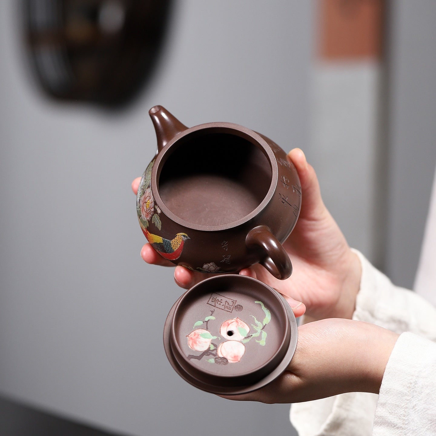 Mu Dan Ming Lu 210cc - Yixing Handmade Teapot 江苏宜兴