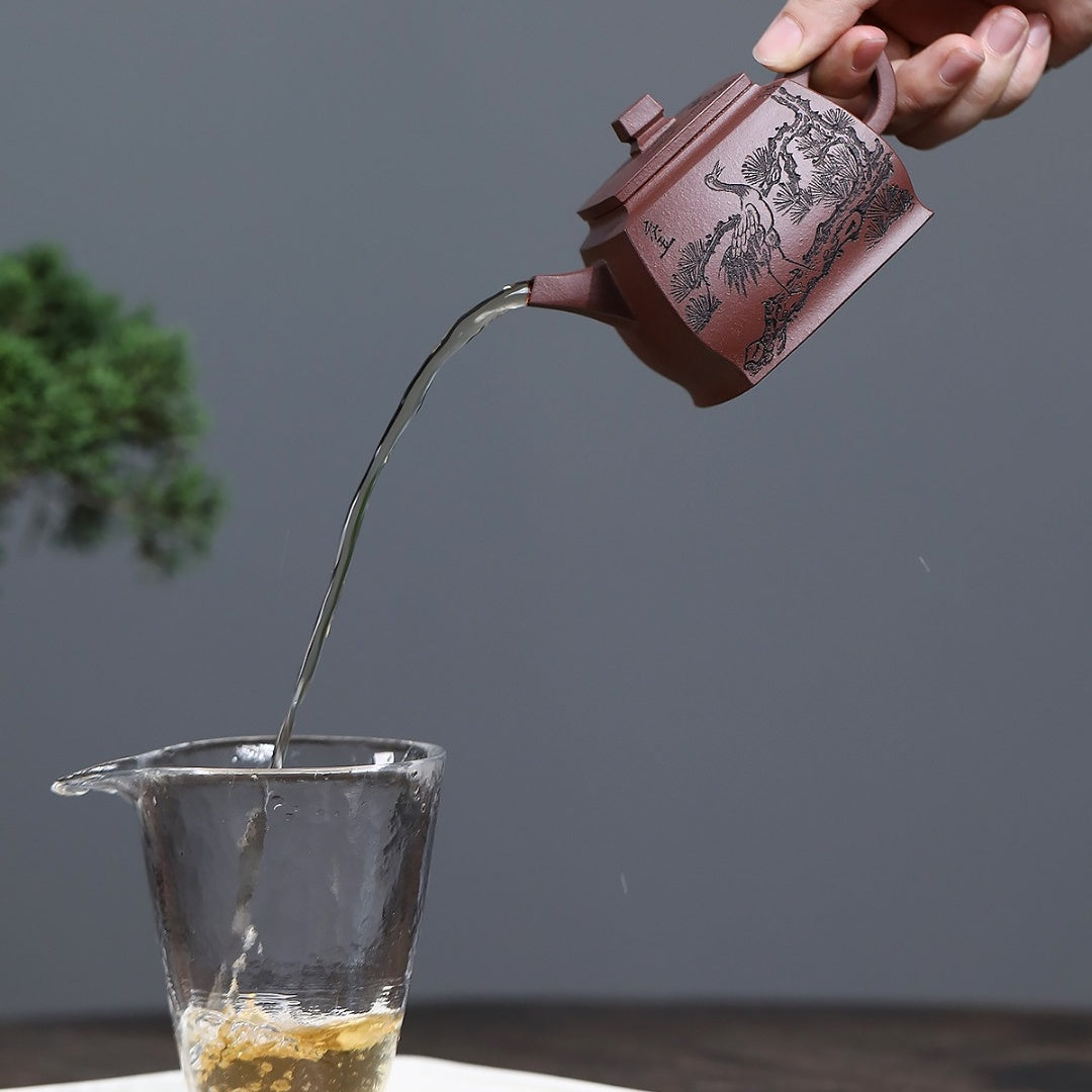 Tan Ran Si Fang 200cc - Yixing Handmade Teapot 江苏宜兴