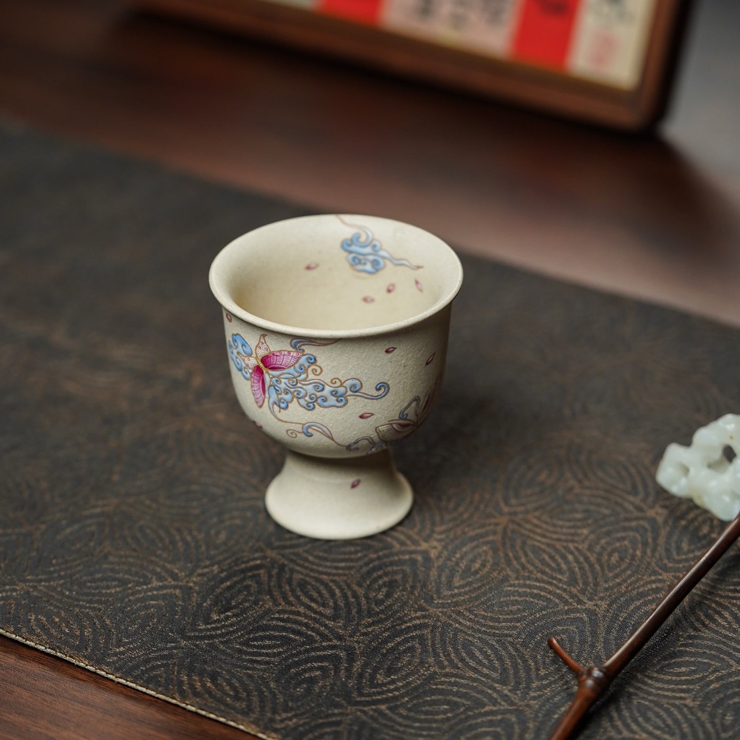 Die Lian Hua 90cc - Yixing Handmade Teacup 江苏宜兴
