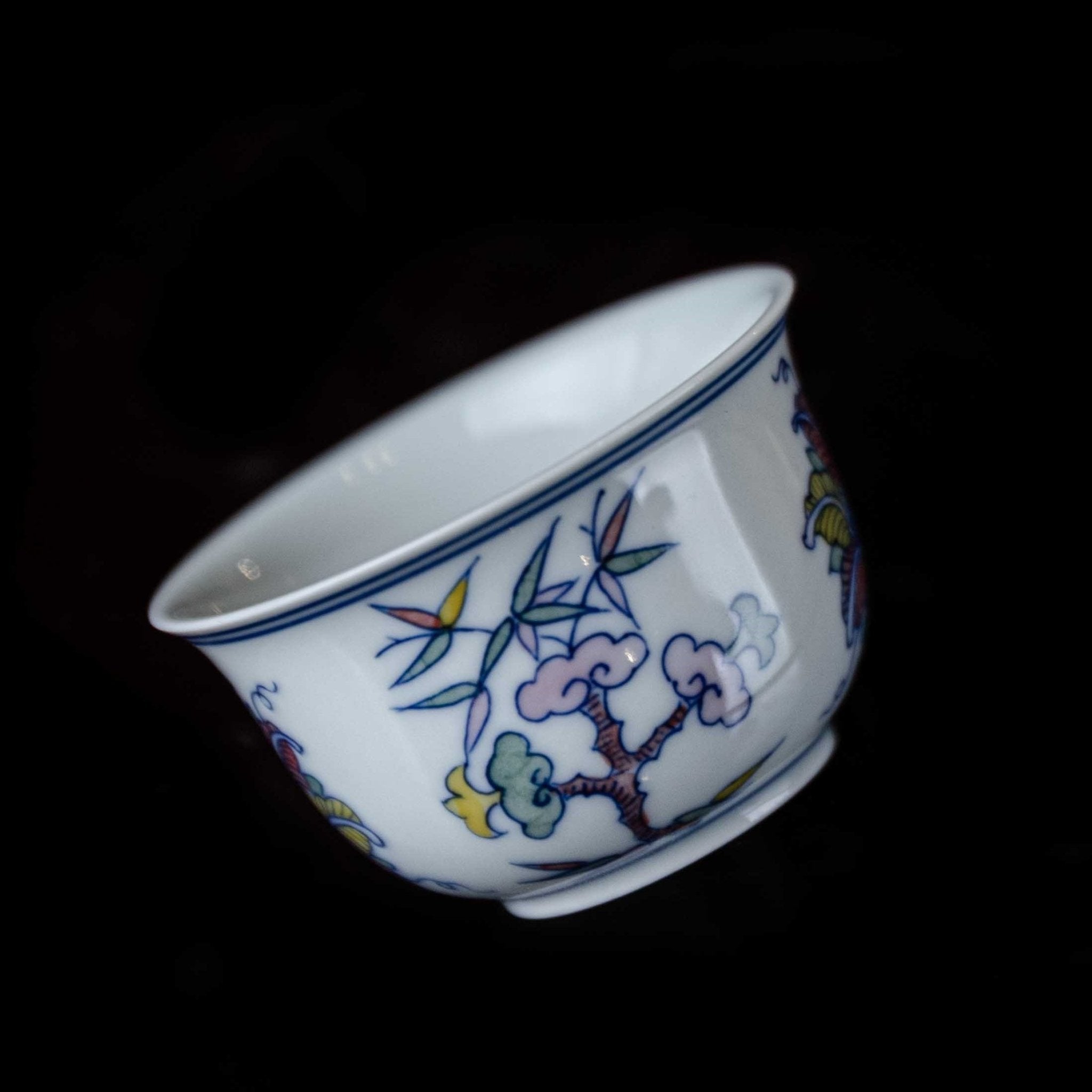 Wu Cai Hua Hui 110cc - Jing De Zhen Porcelain Gaiwan - zycs_China