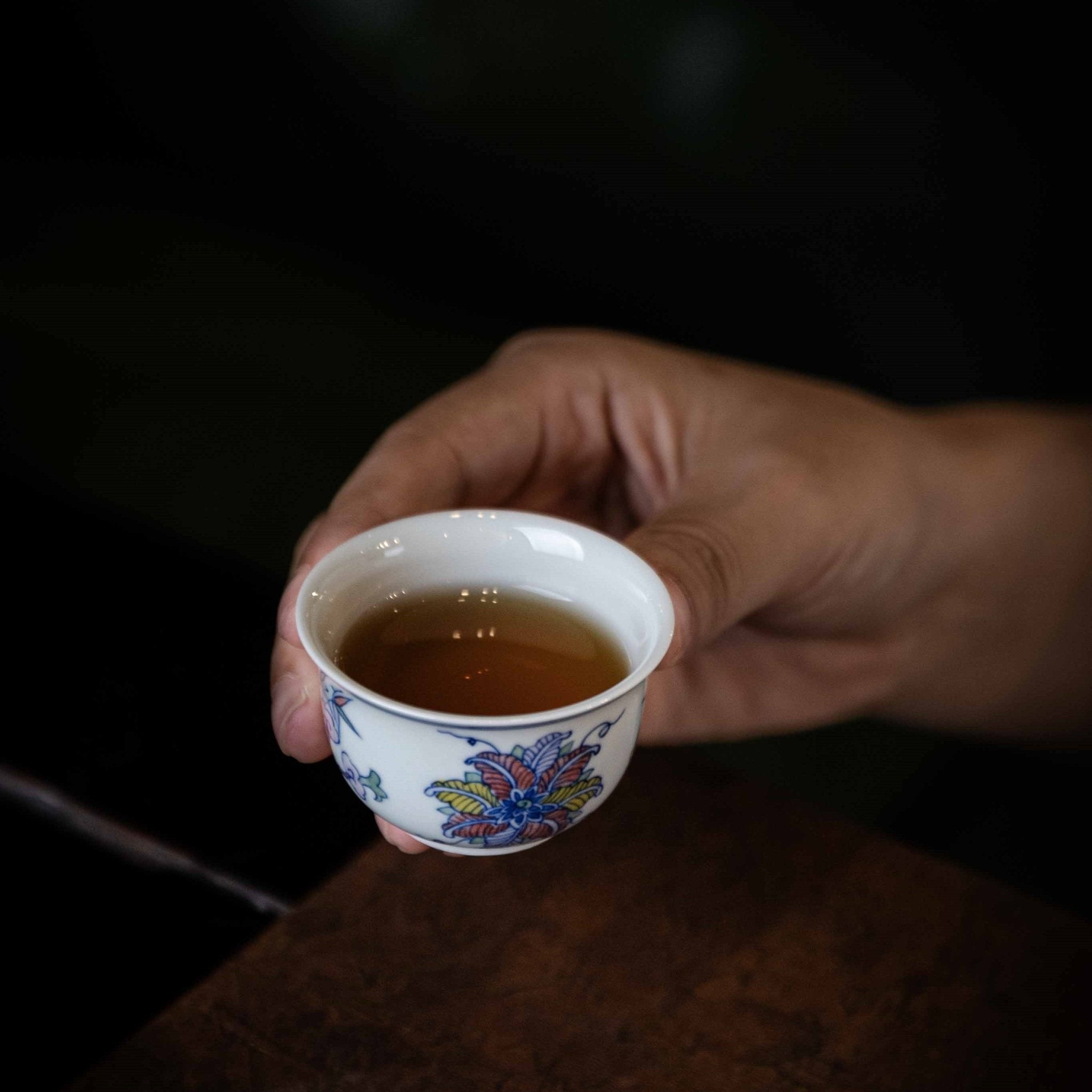 Wu Cai Hua Hui 110cc - Jing De Zhen Porcelain Gaiwan - zycs_China