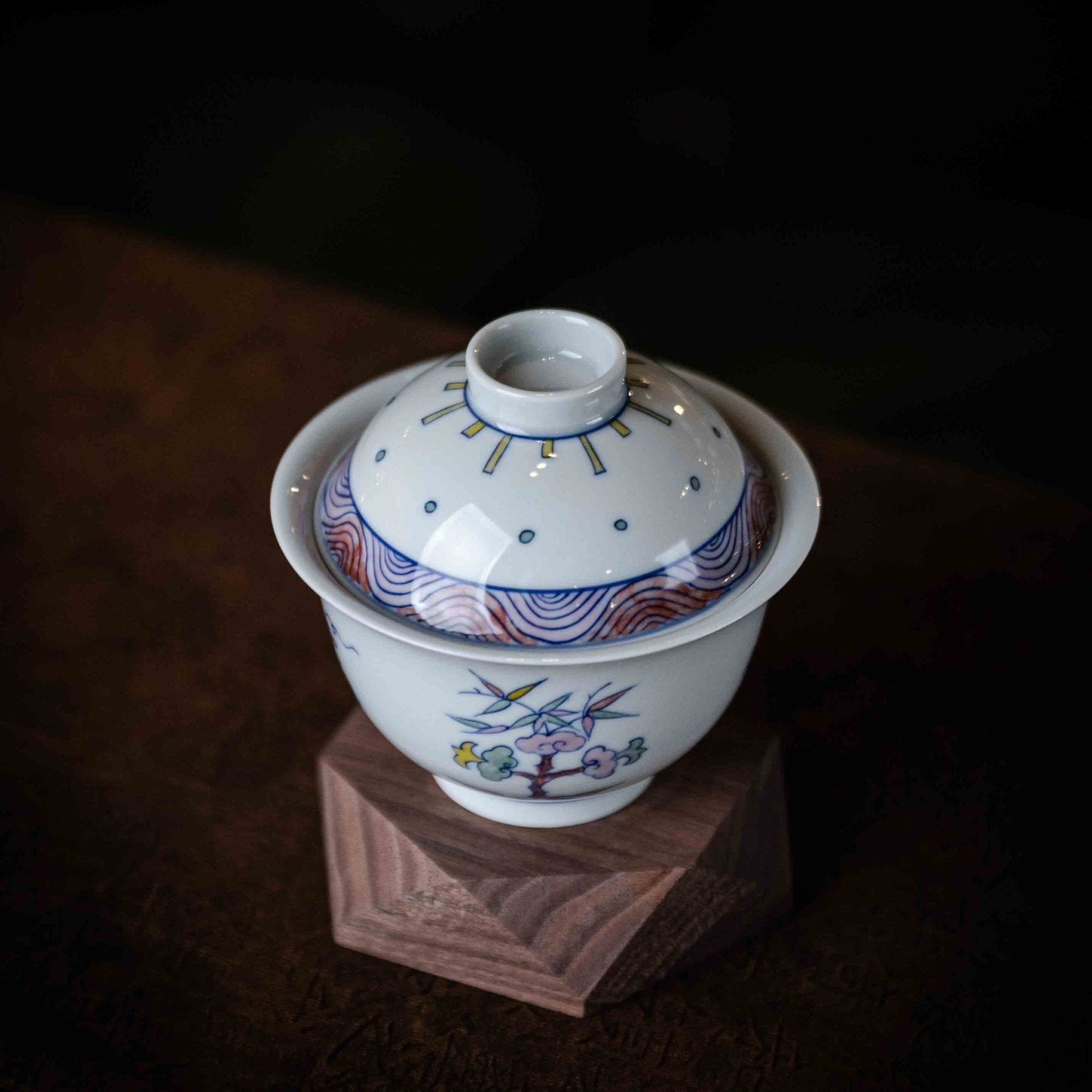 Wu Cai Hua Hui 110cc - Jing De Zhen Porcelain Gaiwan - zycs_China