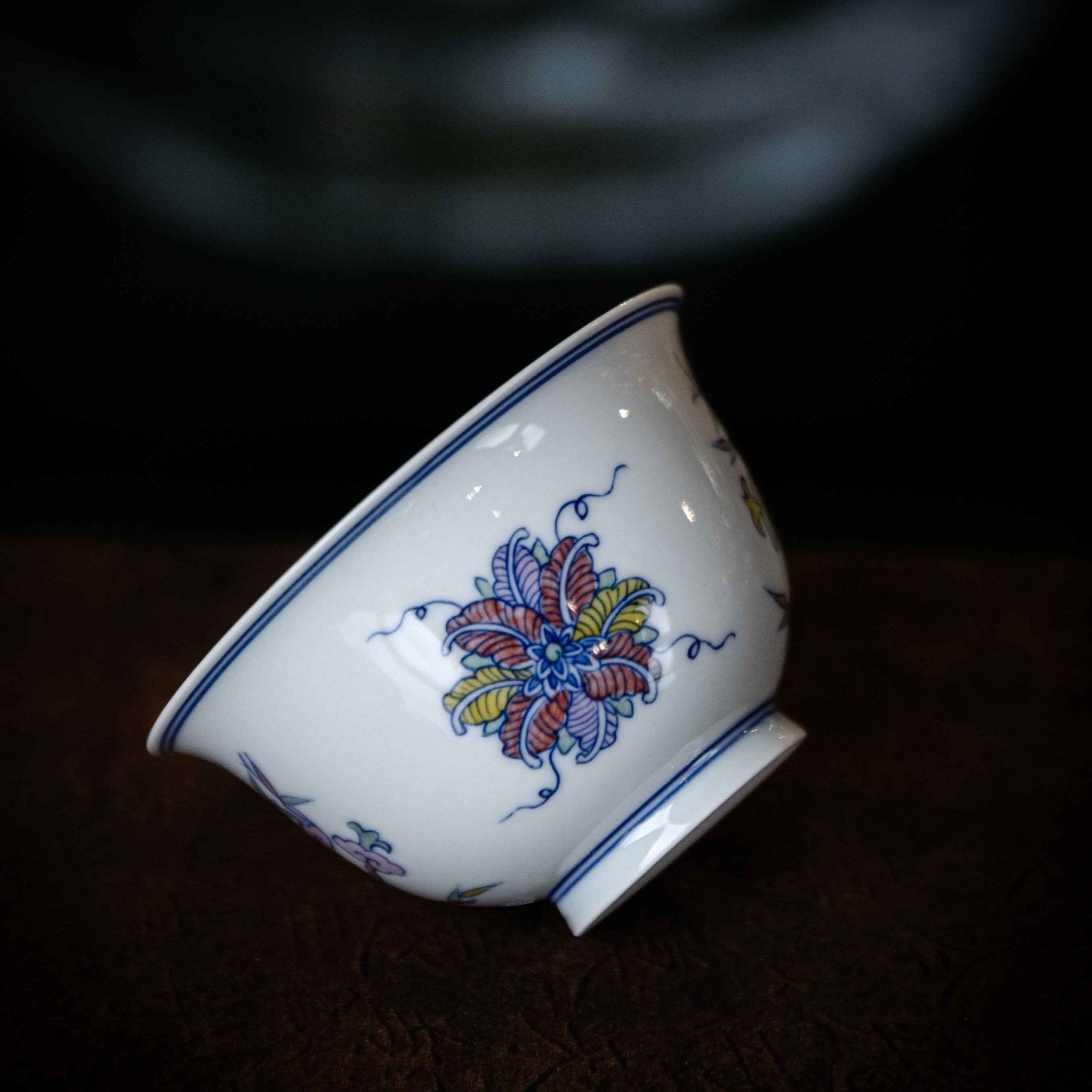 Wu Cai Hua Hui 110cc - Jing De Zhen Porcelain Gaiwan - zycs_China