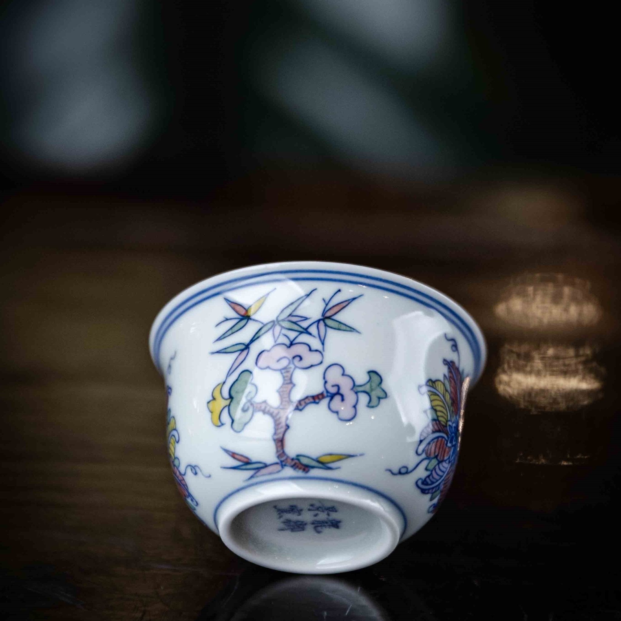 Wu Cai Hua Hui 110cc - Jing De Zhen Porcelain Gaiwan - zycs_China