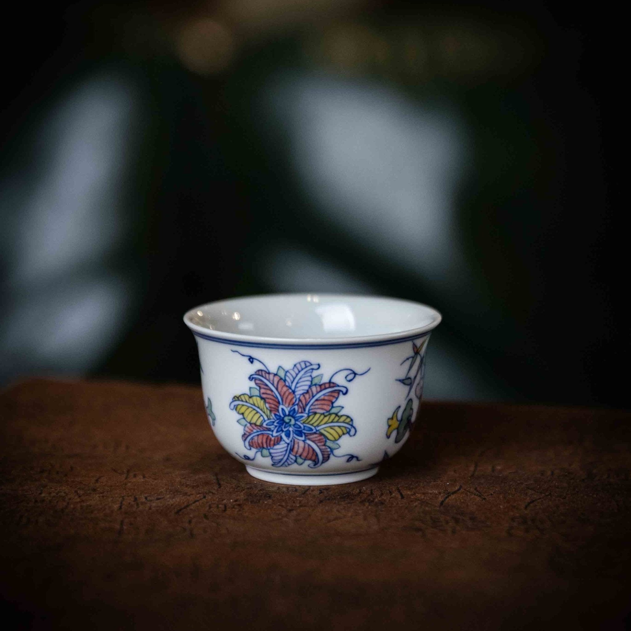 Wu Cai Hua Hui 110cc - Jing De Zhen Porcelain Gaiwan - zycs_China