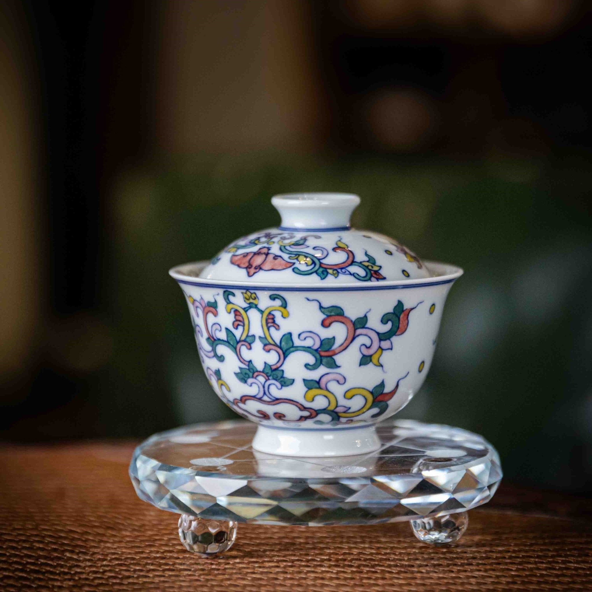 Wu Cai Ru Yi 75cc - Jing De Zhen Porcelain Gaiwan - zycs_China