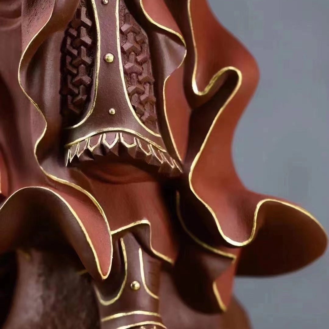 Wu Cai Shen - Zisha Sculpture - zycs_China