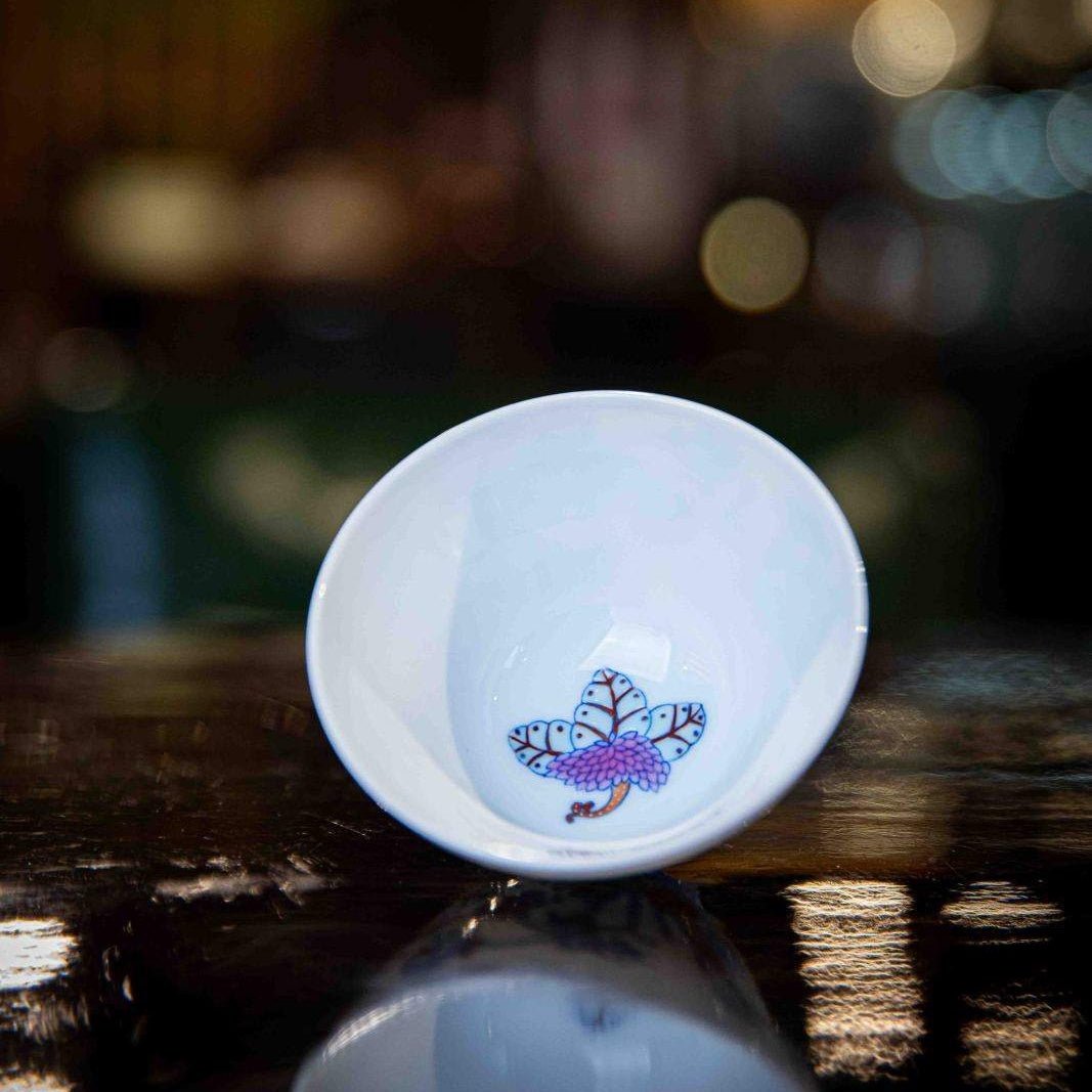 Xi Fan Lian 130cc - Jing De Zhen Porcelain Gaiwan - zycs_China