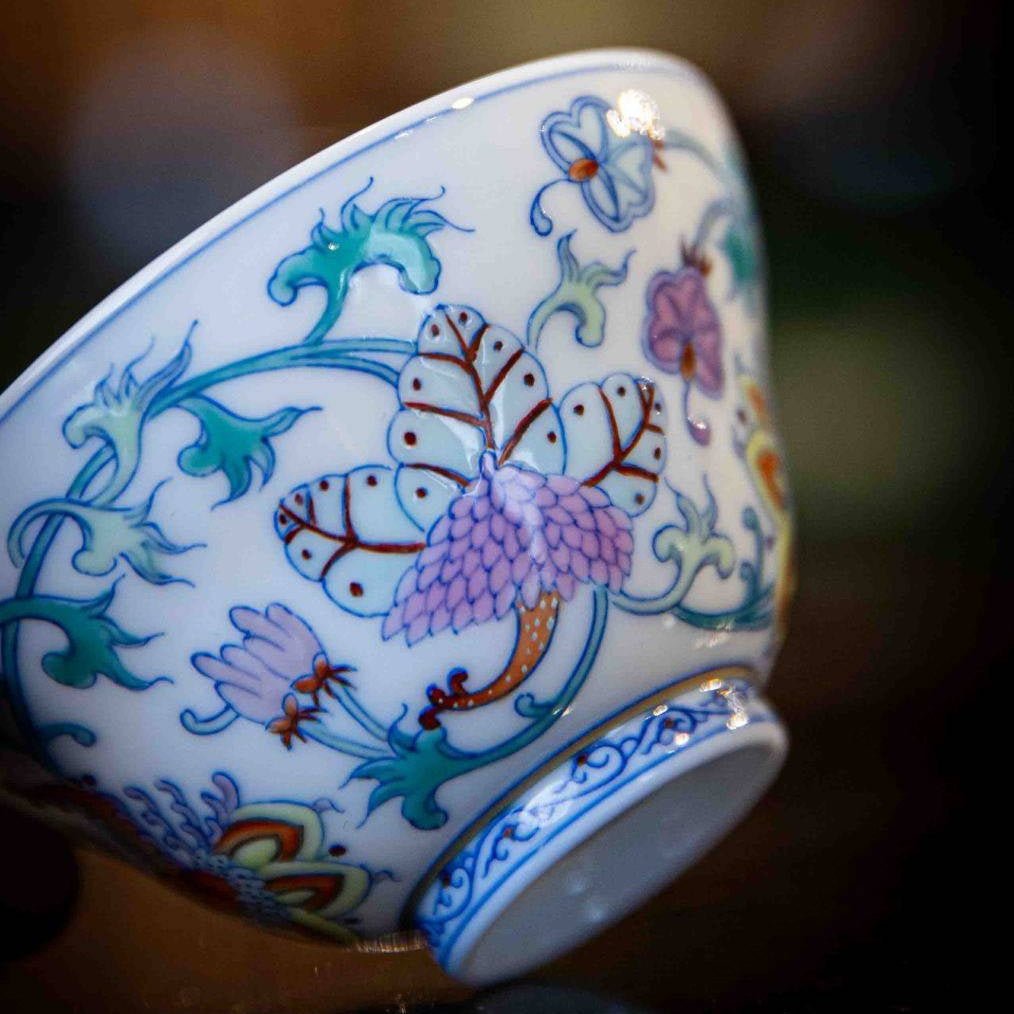 Xi Fan Lian 130cc - Jing De Zhen Porcelain Gaiwan - zycs_China