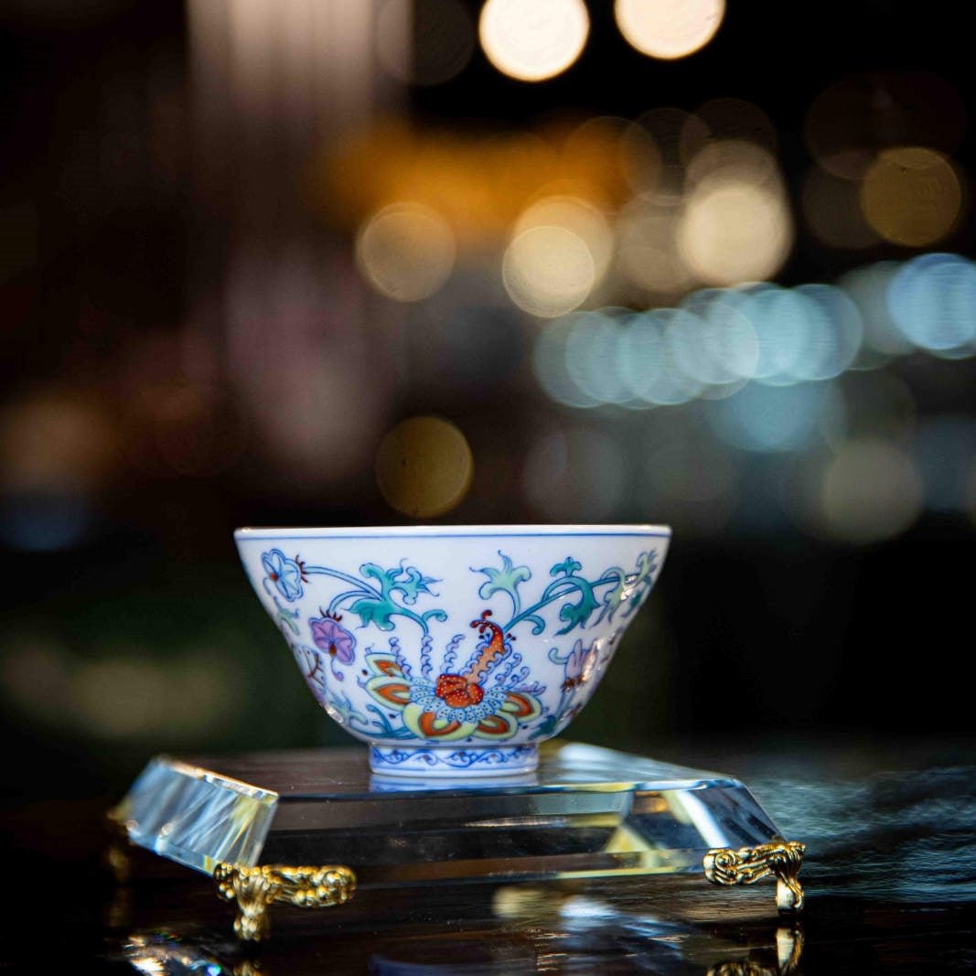 Xi Fan Lian 130cc - Jing De Zhen Porcelain Gaiwan - zycs_China