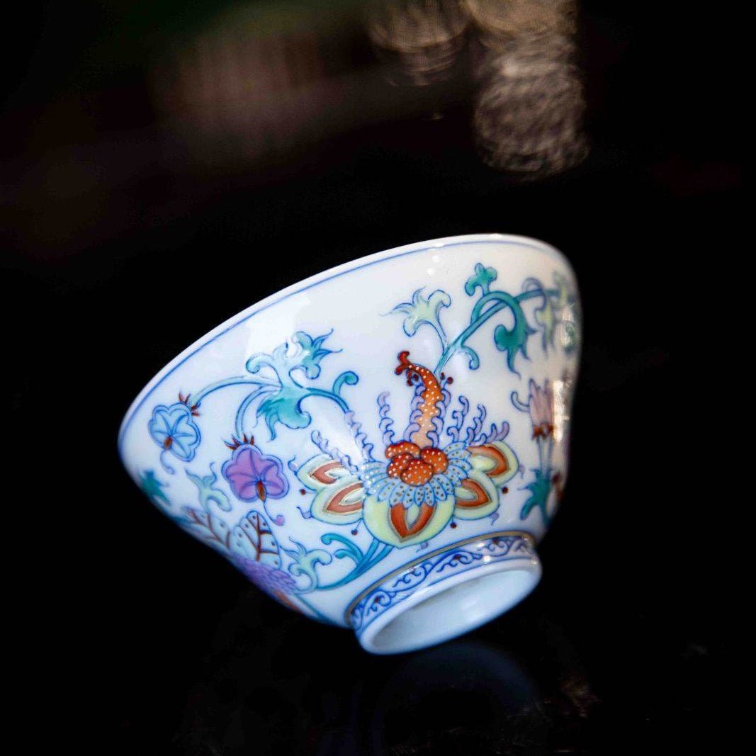 Xi Fan Lian 130cc - Jing De Zhen Porcelain Gaiwan - zycs_China