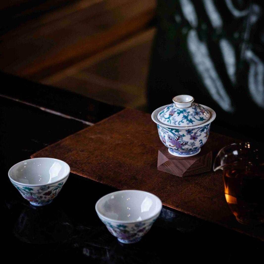 Xi Fan Lian 130cc - Jing De Zhen Porcelain Gaiwan - zycs_China