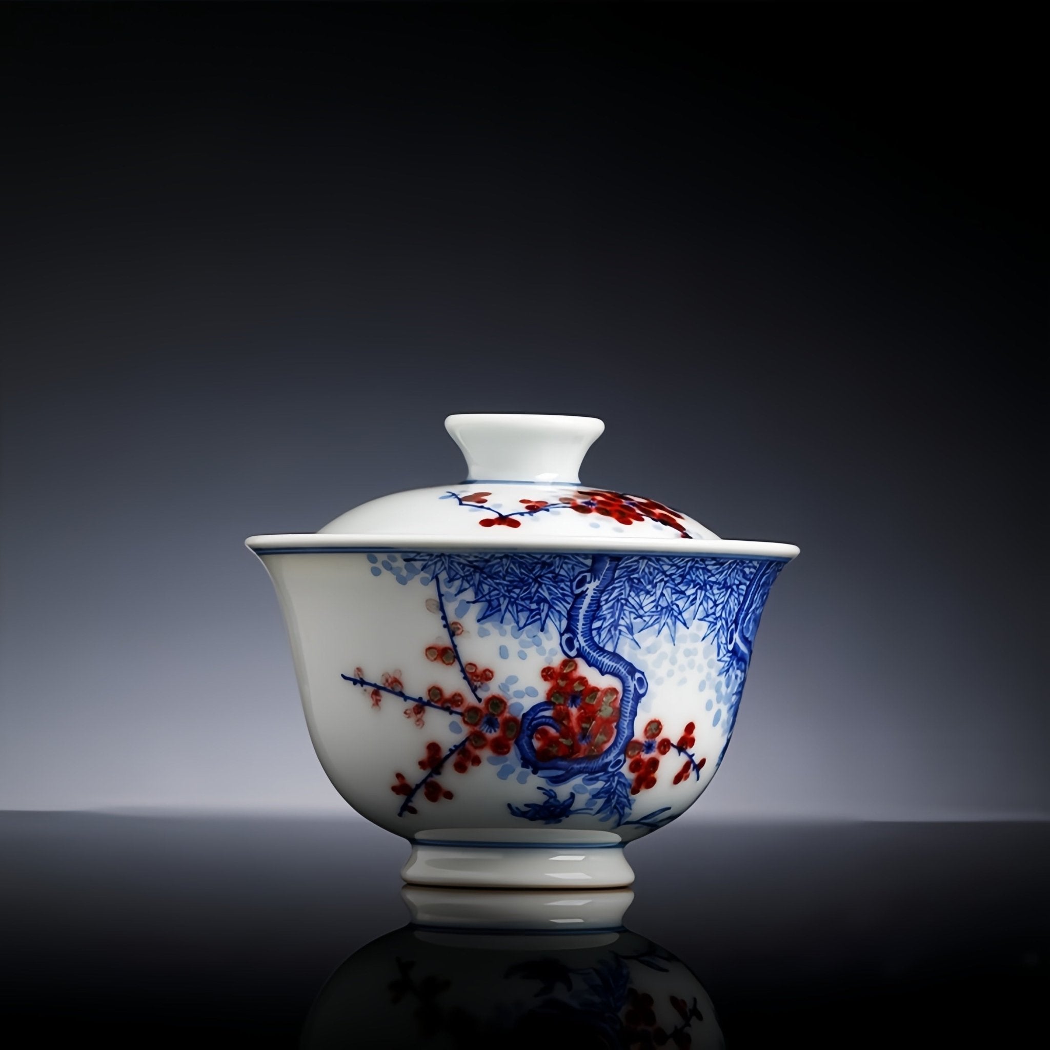 Xi Shang Mei Shao 100cc - Jing De Zhen Porcelain Gaiwan - zycs_China