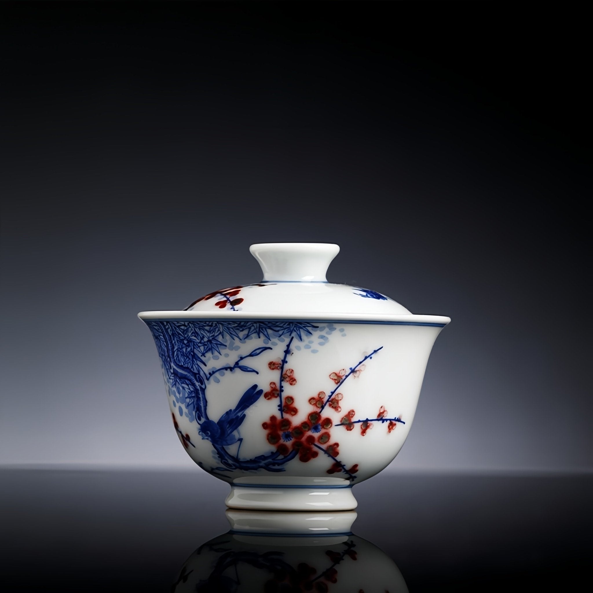 Xi Shang Mei Shao 100cc - Jing De Zhen Porcelain Gaiwan - zycs_China