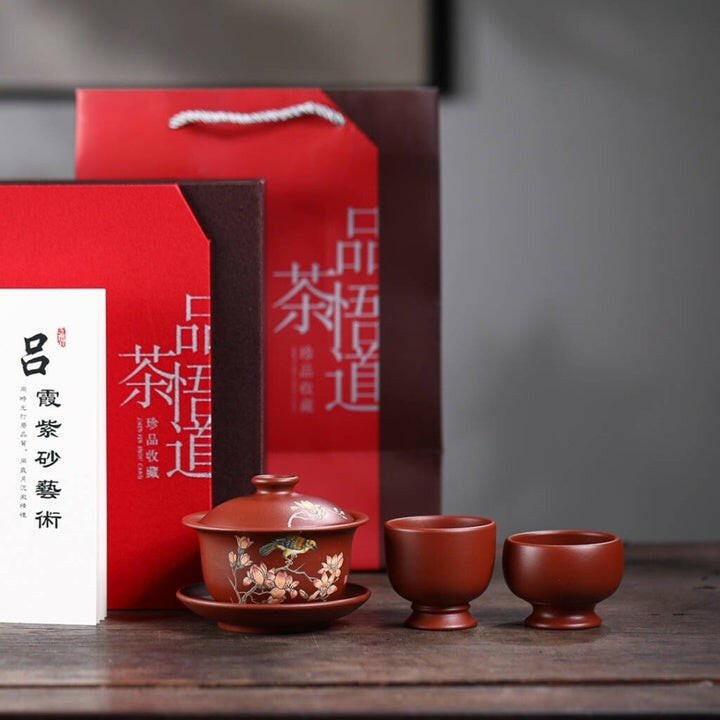 Xi Shang Mei Shao 180cc - Yixing Handmade Gaiwan - zycs_China