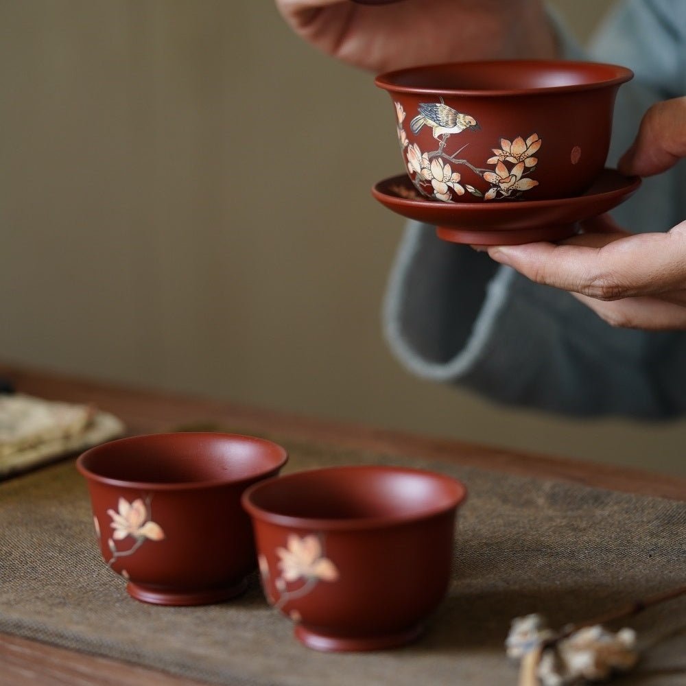 Xi Shang Mei Shao 180cc - Yixing Handmade Gaiwan - zycs_China