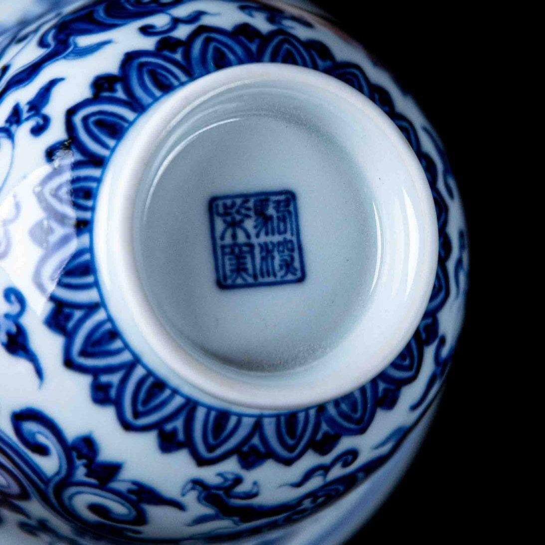 Xiang Cao Long 170cc - Jing De Zhen Porcelain Gaiwan - zycs_China