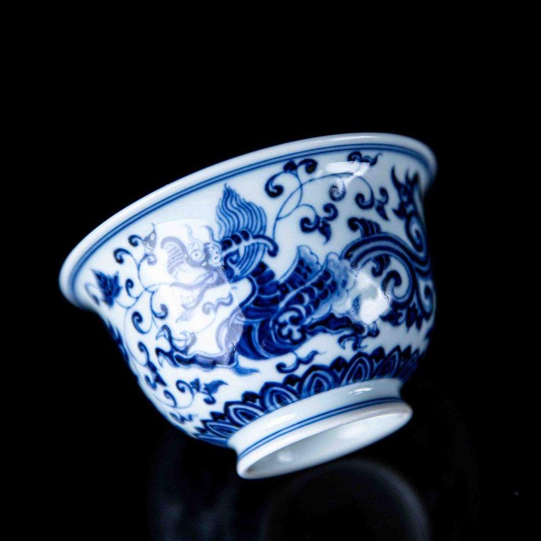Xiang Cao Long 170cc - Jing De Zhen Porcelain Gaiwan - zycs_China