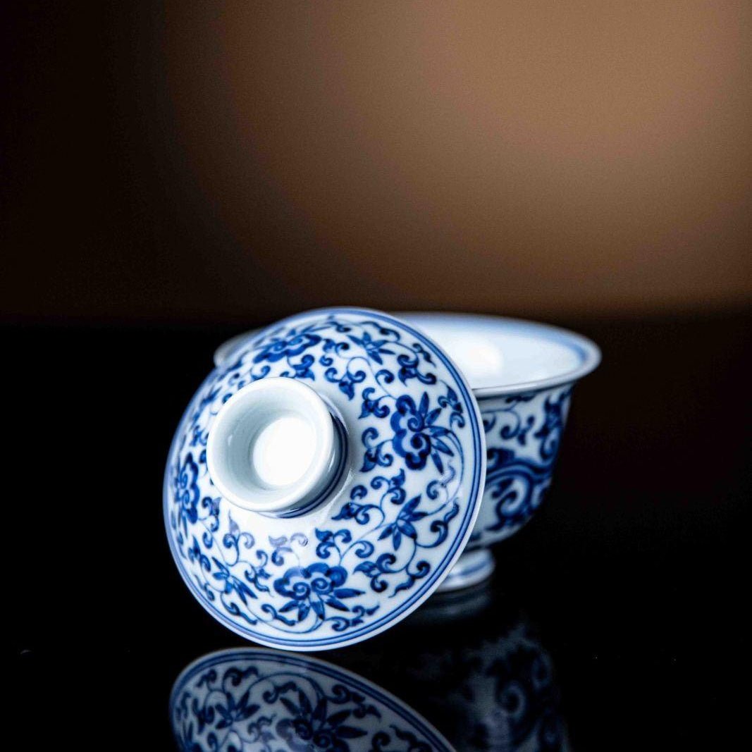 Xiang Cao Long 170cc - Jing De Zhen Porcelain Gaiwan - zycs_China