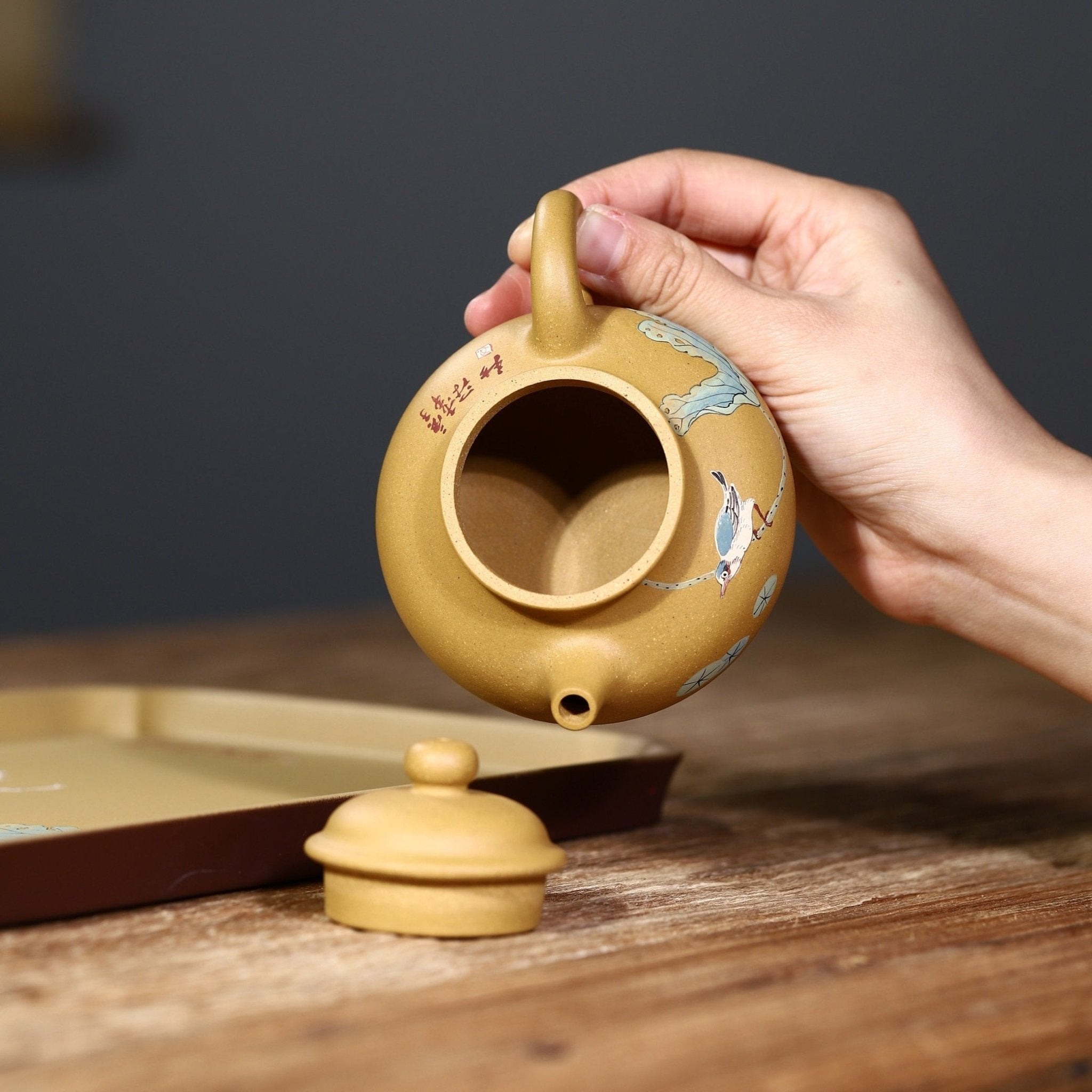 Xiang Lian yi Qing Tao Zu 170cc - Yixing Handmade Teapot - zycs_China
