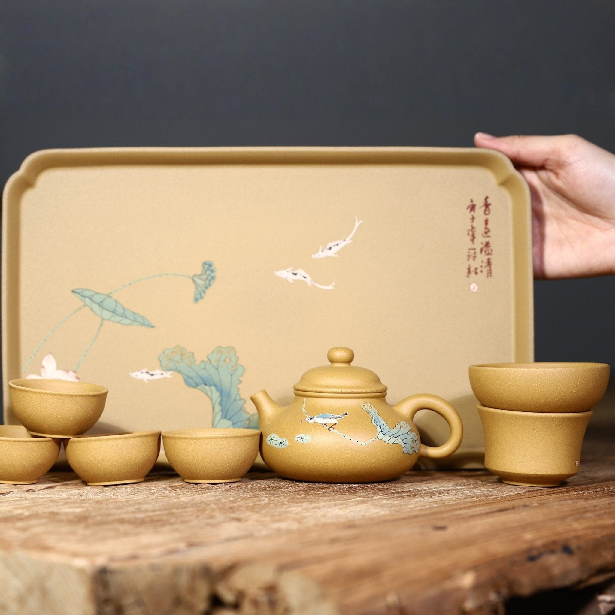 Xiang Lian yi Qing Tao Zu 170cc - Yixing Handmade Teapot - zycs_China