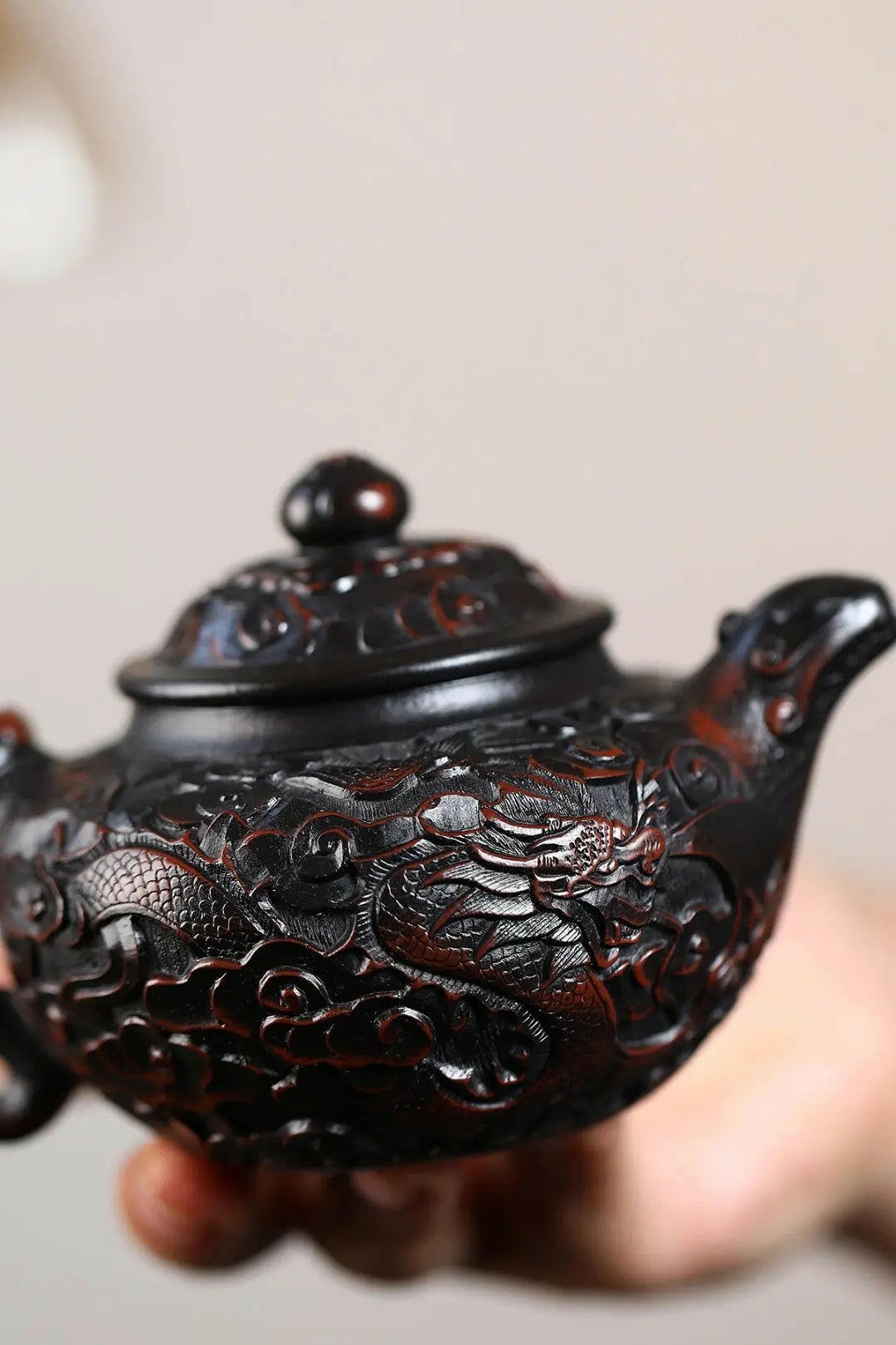 Xiang Long Lian Zi 190cc - Yixing Handmade Teapot - zycs_China