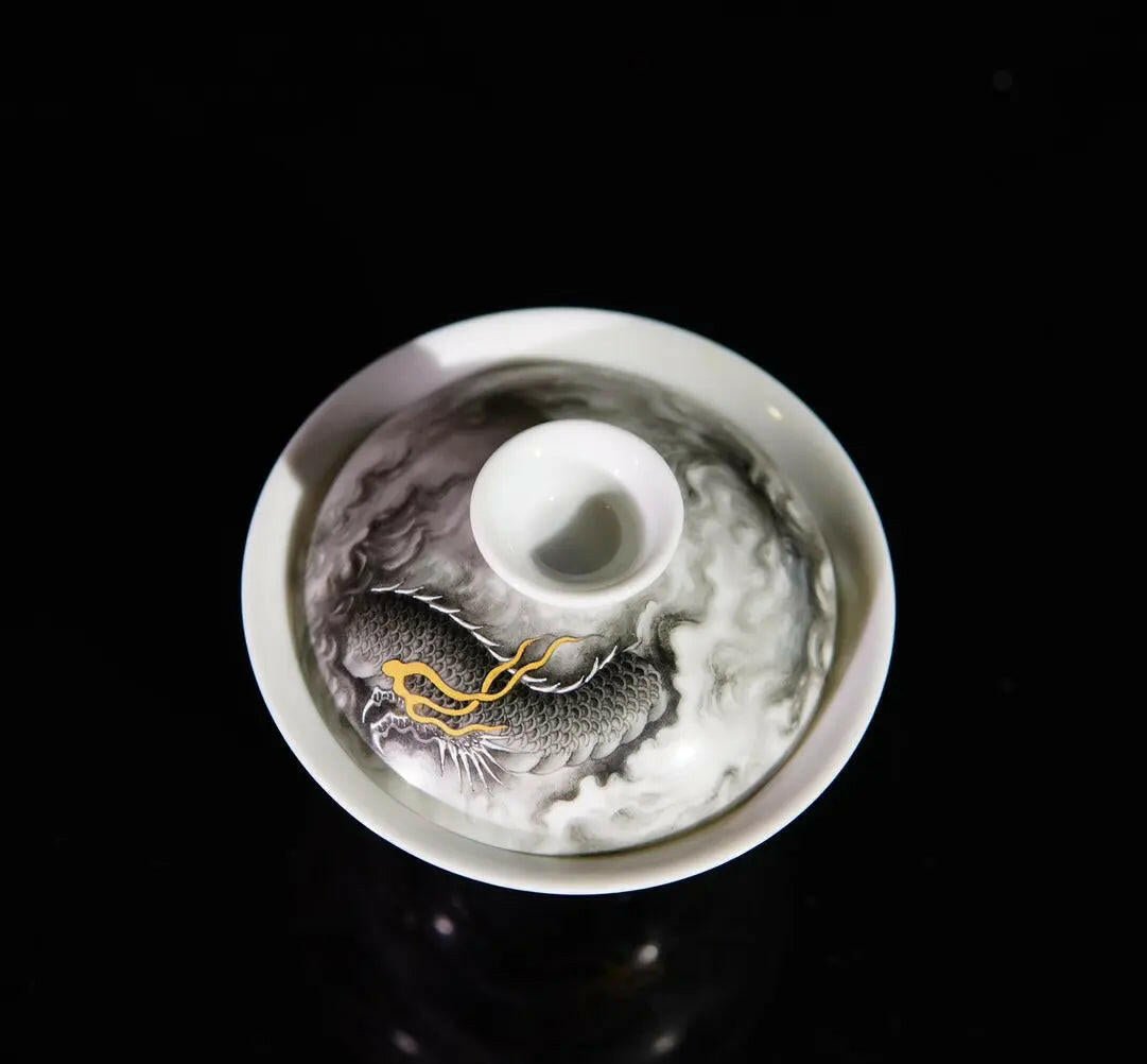 Xiang Long Wen Gai Wan - Porcelain Gaiwan - zycs_China