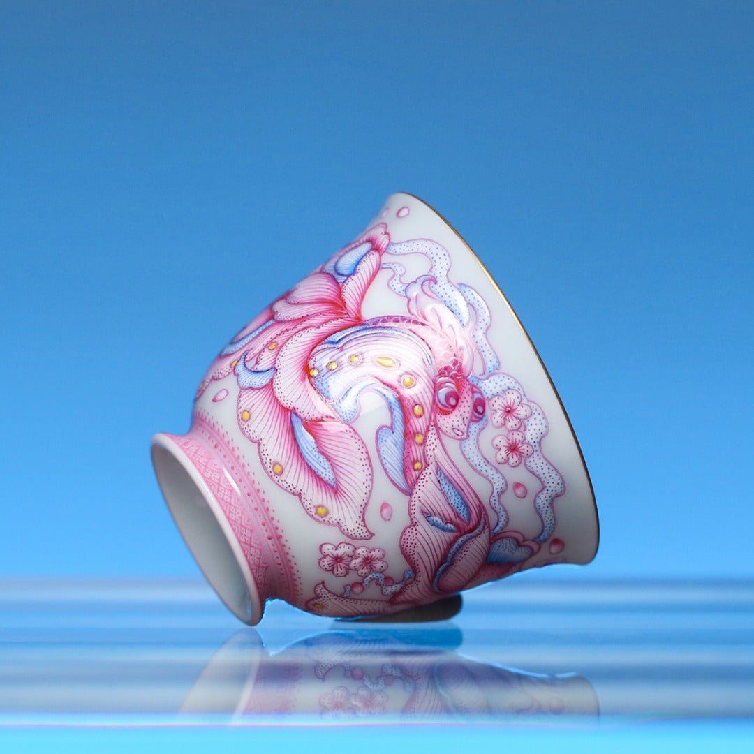 Xiao Hua Yu 110cc - Jing De Zhen Porcelain Gaiwan - zycs_China