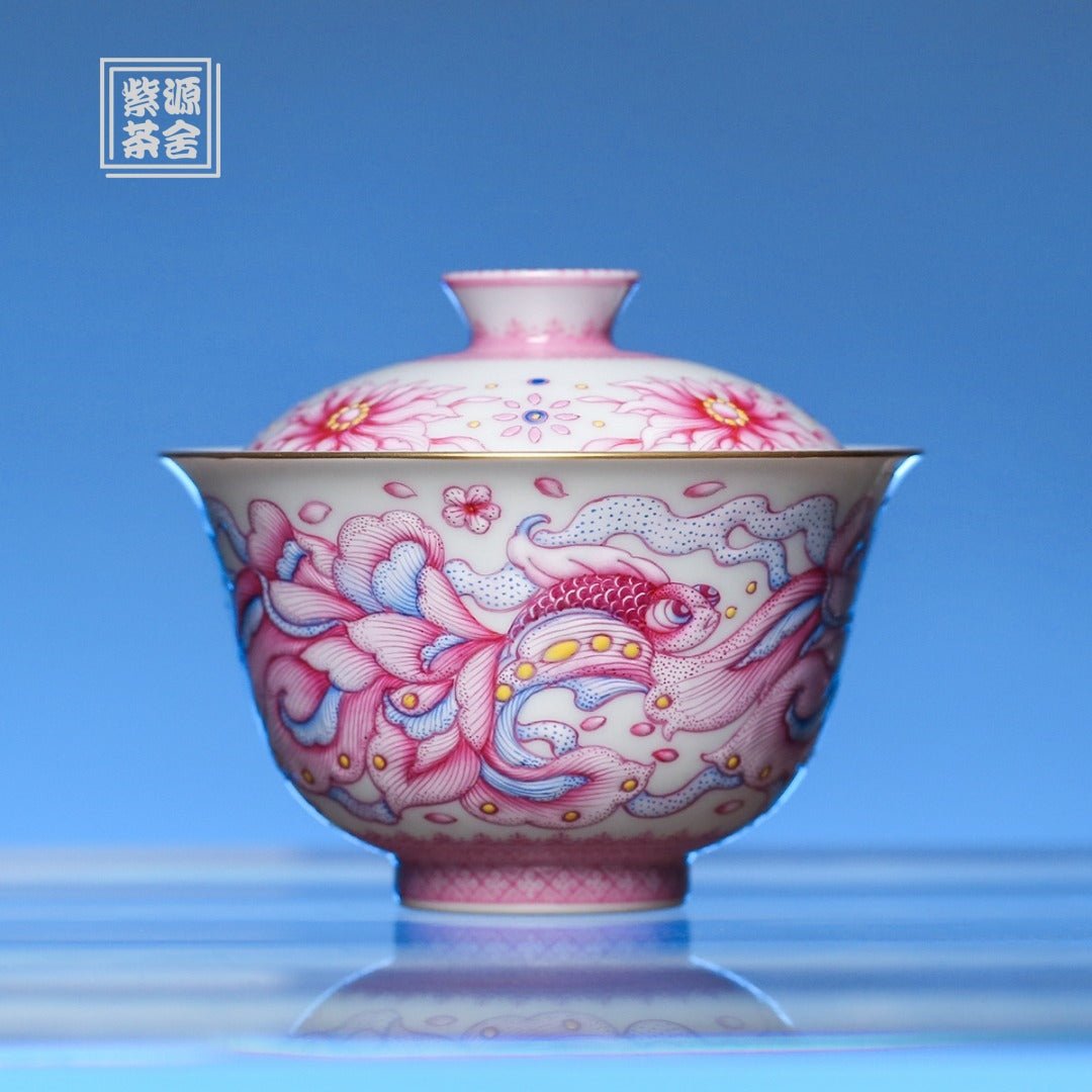 Xiao Hua Yu 110cc - Jing De Zhen Porcelain Gaiwan - zycs_China