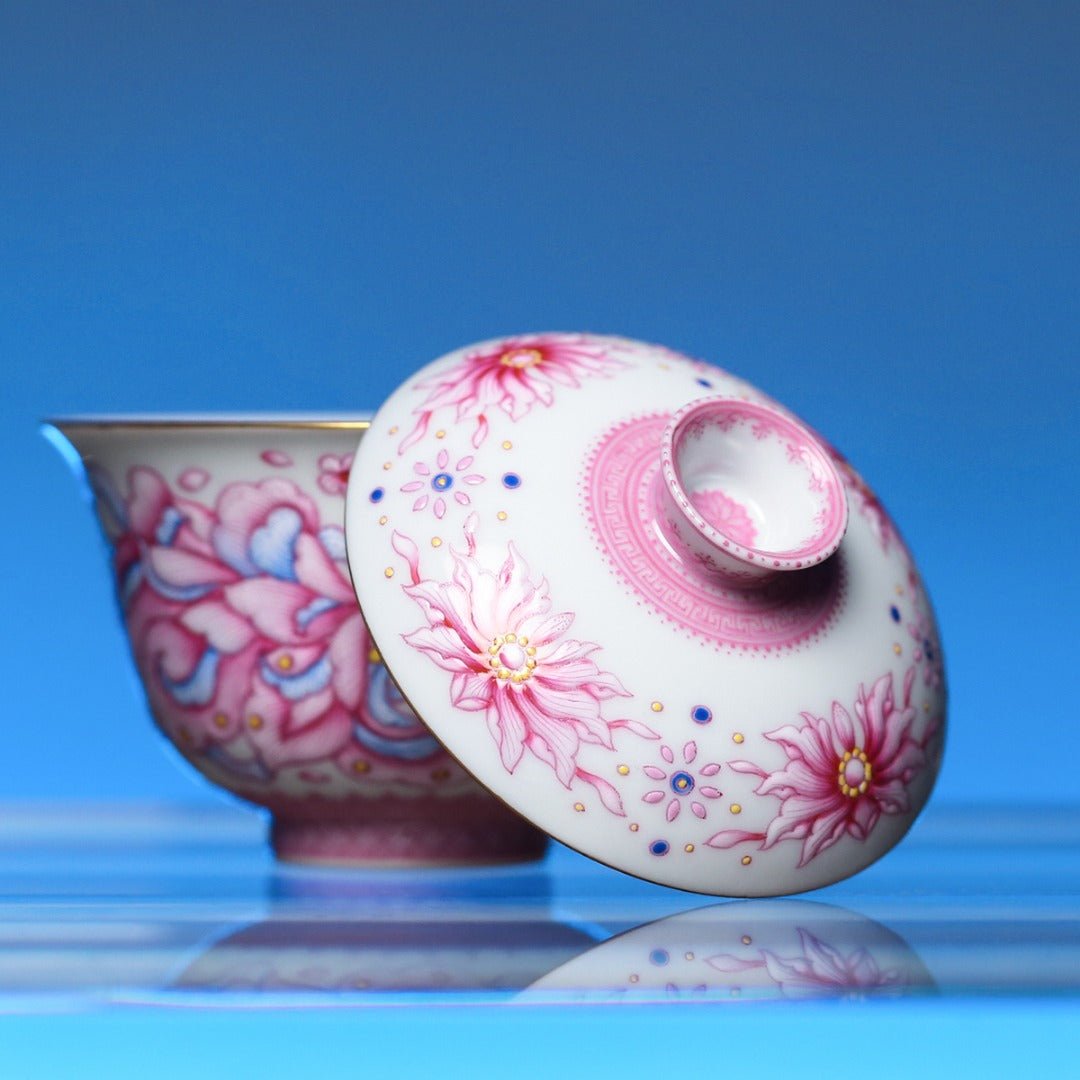 Xiao Hua Yu 110cc - Jing De Zhen Porcelain Gaiwan - zycs_China