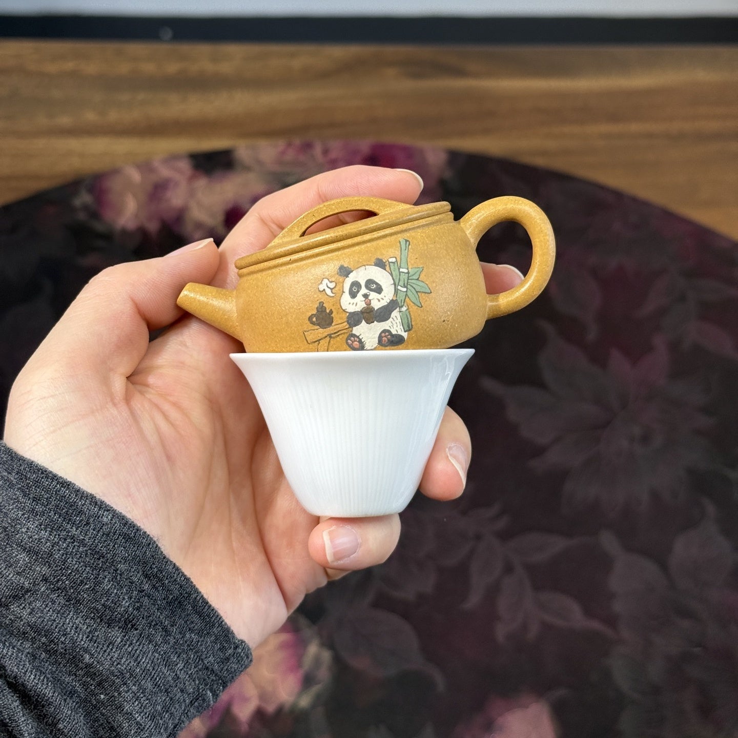 Xiao Xiao Han Wa 60cc - Yixing Handmade Teapot - zycs_China