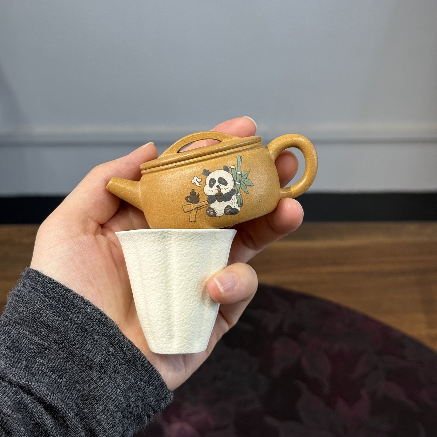 Xiao Xiao Han Wa 60cc - Yixing Handmade Teapot - zycs_China