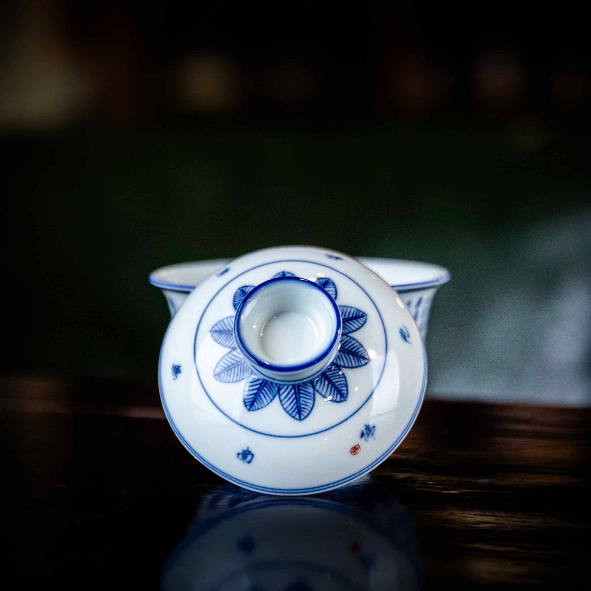 Xin Jing 130cc - Jing De Zhen Porcelain Gaiwan - zycs_China