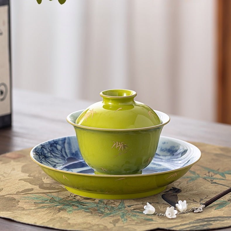 Xiong Mao 150cc - Jing De Zhen Porcelain Gaiwan - zycs_China