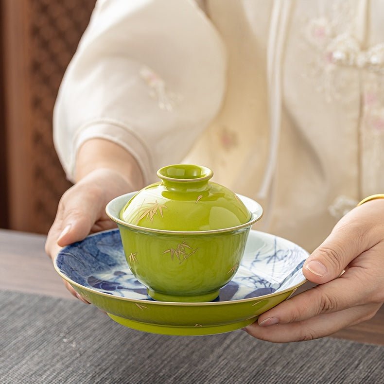 Xiong Mao 150cc - Jing De Zhen Porcelain Gaiwan - zycs_China