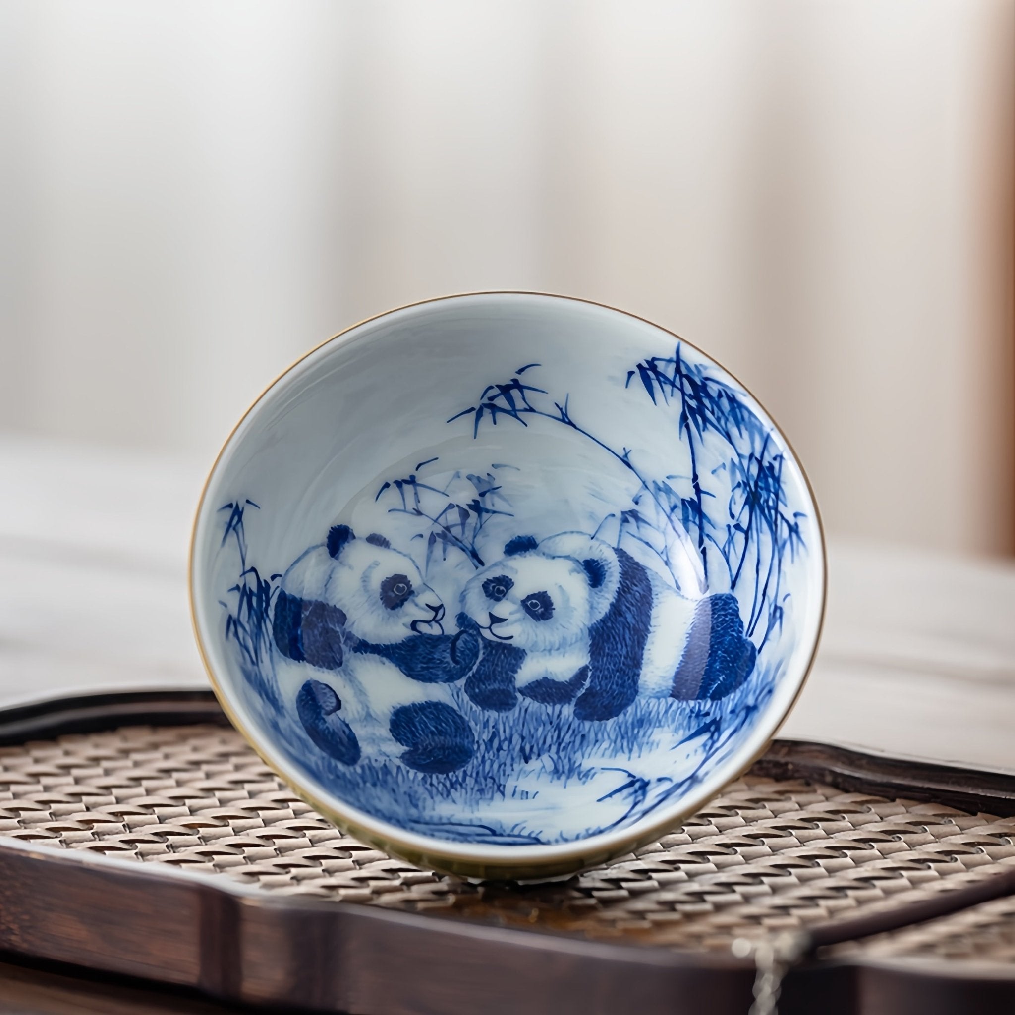 Xiong Mao 150cc - Jing De Zhen Porcelain Gaiwan - zycs_China