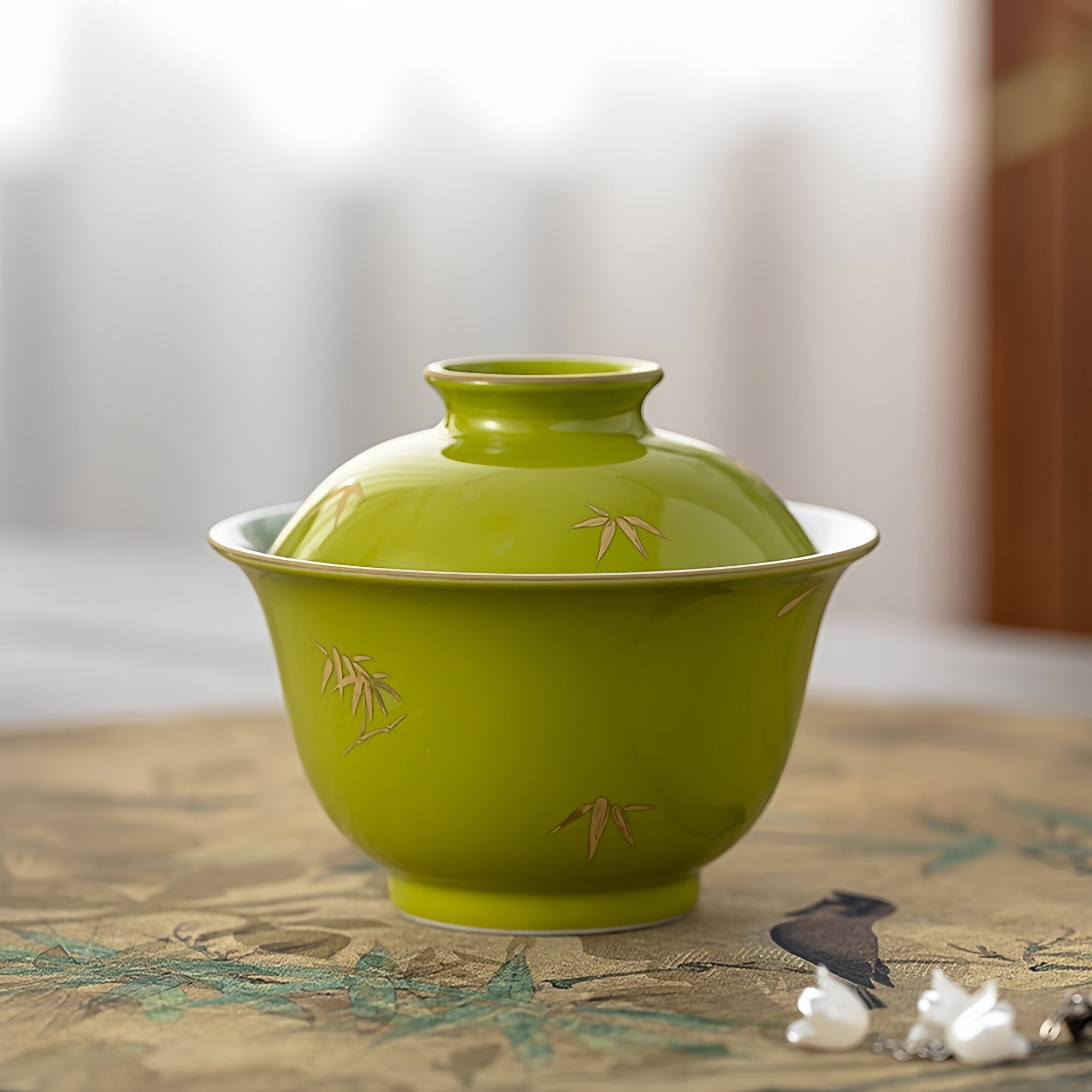 Xiong Mao 150cc - Jing De Zhen Porcelain Gaiwan - zycs_China