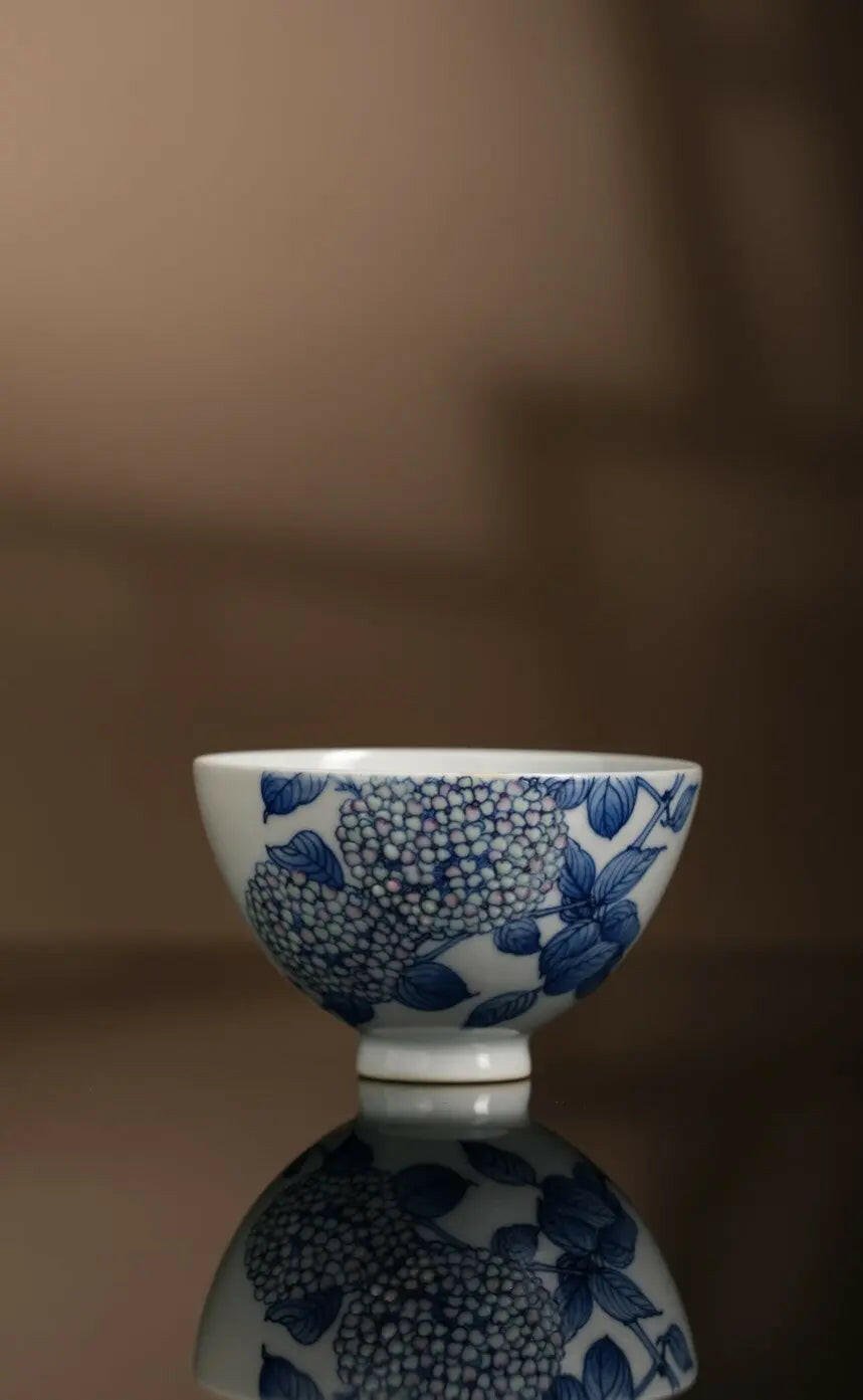 Xiu Qiu Hua - Jing De Zhen Porcelain Teacup - zycs_China - tea - teapot