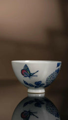 Xiu Qiu Hua - Jing De Zhen Porcelain Teacup - zycs_China - tea - teapot